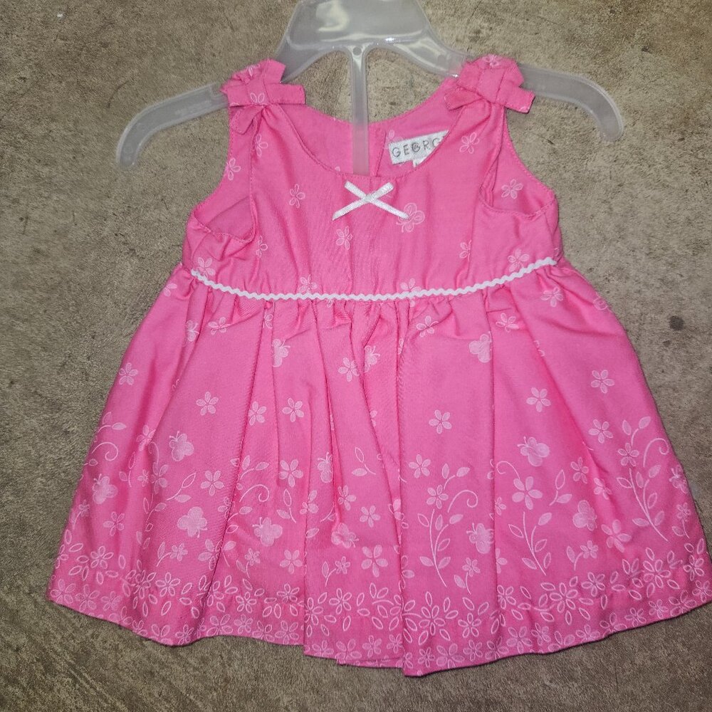 George Infant Dress - Pink 3-6 month with bloomers